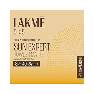 lakme sun expert ultra matte spf 40 pa compact non greasy non sticky for indian skin gives even-tone complexion 7 g