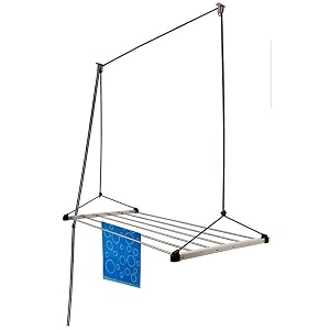 lakshay heavy duty stainless steel 4 pipe x 6 feet ceiling cloth hangerceiling cloth dryer  blue 4x6 