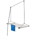 LAKSHAY :Heavy Duty Stainless Steel (4 Pipe X 6 Feet) Ceiling Cloth Hanger/Ceiling Cloth Dryer ( Blue 4x6 )