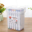 Lakshayxrma Dual Tip Permanent Art Markers with Carrying Case for Drawing Painting Sketching Markers Tip Nib Nib Sketch Pens