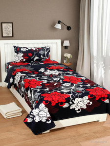 Lakshika decor homes Microfiber Single Fitted