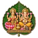 Lakshmi Ganesha Leaf Shape Acrylic Wall Decor 4 In Self Adhesive Vastu Art