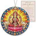 Lakshmi Ornament, Indian Inspired Goddess Design, Elegant Diwali Decorations and Indian Decor for Home, Spiritual Christmas Tree Accent, Meaningful Gift for Yoga, Meditation and Mindfulness Lovers