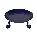 Lalhaveli Blue Small Beautiful Home Decorative Wrought Iron Candle Holder 2 X 4.5 Inch