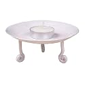 Lalhaveli Metal Candle Holder for Home Decoration Puja Diya Iron Candle Stand Tealight Holder (2 X 4.5 Included) Candle Included