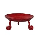 Lalhaveli Puja Diya Tealight Holder for Home Living Room Decoration Lighting Candle Holder Wrought Iron Stand (2x4.5 Inch)