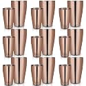 Lallisa 10 Pieces Stainless Steel Cocktail Shaker Boston Set, Copper