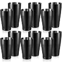 Lallisa 10 Pieces Stainless Steel Cocktail Shaker Boston Set, Matte Black