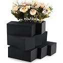 Lallisa 4 Pcs Black Reusable Floral Foam Blocks, 6 x 3 x 2.5''