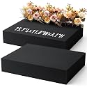Lallisa 4 Pcs Black Reusable Floral Foam Blocks, 15.7 × 11.8 × 3.1''