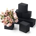 Lallisa 8 Pcs Black Reusable Floral Foam Blocks, 4 x 4 x 3''