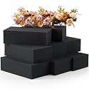 Lallisa 8 Pcs Black Reusable Floral Foam Blocks, 5.5 × 3.1 × 1.7''