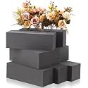 Lallisa 8 Pcs Dark Gray Reusable Floral Foam Blocks, 9 x 3 x 3"