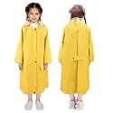 LAMA Kids Raincoat with Hood, Lightweight Raincoat for Girls, Kid Long Rain Jacket