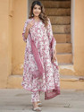 Lamba Creations Floral Print Anarkali Kurta Bottom