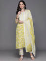 Lamba Creations Printed Kurta TrouserPant Dupatta