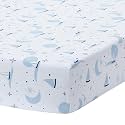 Lambs &amp; Ivy Little Skipper Cotton Nautical Sailboat Fitted Crib/Toddler Sheet