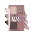 Lamel- To Go Eyeshadow Palette-№401 | Long-lasting makeup performance | Effortless application and blending |highly-pigmented | 6 shades with matte and shimmery finishes | Suitable for smoky eye|6gm