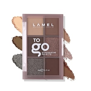 lamel to go eyeshadow palette compact amp travel-friendly combination of mattes and shimmers highly pigmented super blendable formula 402-warm nude - 6g