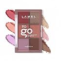 Lamel- To Go Eyeshadow Palette 404-Burgundy |Compact &amp; travel-friendly |Combination of mattes and shimmers |Highly pigmented |Super blendable formula |6gm
