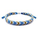 LAMIBEE Country Proud, Country Flag Color Tibetan Wrist Wrap Bracelet, Amulet and Boho Style Rope Bracelet and Bangles for Women, Men, String Thread Bracelets