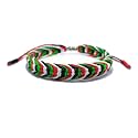 LAMIBEE Country Proud, Country Flag Color Tibetan Wrist Wrap Bracelet, Amulet and Boho Style Rope Bracelet and Bangles for Women, Men, String Thread Bracelets