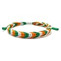 LAMIBEE Country Proud, Country Flag Color Tibetan Wrist Wrap Bracelet, Amulet and Boho Style Rope Bracelet and Bangles for Women, Men, String Thread Bracelets