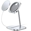 Lamicall Aluminum Phone Stand for Apple 25W MagSafe Charger - [Charger Not Included] 360° Rotation Adjustable Charging Holder Dock for Desk, for iPhone 18 Pro, Duo, 17, 16, 15, 14, 13 Max Duo Plus Air