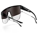 Lamicall Polarized Fit Over Glasses Sunglasses - UV400 Protection for Men Women, Oversized Sun Glasses for Driving Cycling