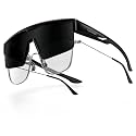 Lamicall Polarized Fit Over Glasses Sunglasses - UV400 Protection for Men Women, Oversized Sun Glasses for Driving Cycling