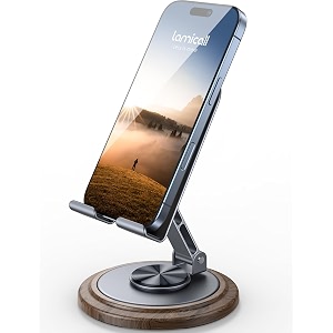 lamicall sturdy grey phone stand desk accessories for men