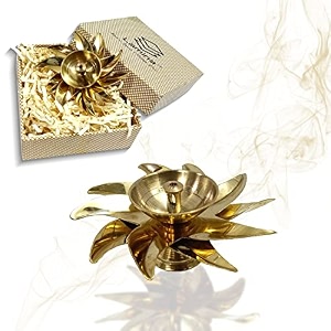 lamina decorative brass diya for puja set of 5 small 3inch golden sun design center wick holder pital akhand deep vilakku for home dcor dailyfestive worship housewarming marriage amp return gift