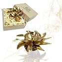 Lamina Decorative Brass Diya for Puja (Set of 10 Small 3inch Golden Sun Design) Center Wick Holder Pital Akhand Deep Vilakku for Home Décor, Daily/Festive Worship, Housewarming, Marriage &amp; Return Gift