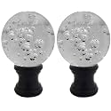 2x Crystal Lamp Finials, Lamp Shade Screw Cap for Table/Floor Lamps
