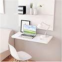 Wall Mounted Foldable Study Table/Office Table/Laptop Table/Work Table/Utility Table, Computer Table Kitchen and Dining Including Hinges, Screws and Screw Plugs (23.5"X31.5" Wall Mount Table)