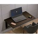 Foldable Wall Mounted Study Table| Laptop Computer Office Wall-Mounted Setup Including Hinges, Screws and Screw Plugs (16 x 24 inch Wallnut)
