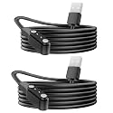 Lamshaw Compatible for WamGra Open Ear Headphones Charging Cable, Magnetic Replacement Charging Cable Compatible with WamGra T18 Open Ear Headphones (Black+Black, Type A)