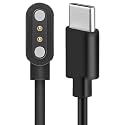 Lamshaw Compatible for WamGra Open Ear Headphones Charging Cable, Magnetic Replacement Charging Cable Compatible with WamGra T18 Open Ear Headphones (Black, Type C)
