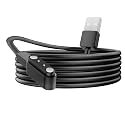 Lamshaw Compatible for WamGra Open Ear Headphones Charging Cable, Magnetic Replacement Charging Cable Compatible with WamGra T18 Open Ear Headphones (Black, Type A)