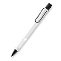 Lamy Safari 219 Medium Nib Ball Pen Box Pack | Sturdy Plastic, White & Black Body | Metal Clip, Chromium-Plated Steel Nib | Black Ink, Pack of 1