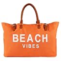 Lamyba Beach Bag with Vegan Leather Handle, Extra Large Beach Bag for Women Waterproof Sandproof, White