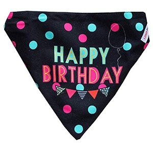 lana paws happy birthday dog bandanadog scarfdog gifts s-m