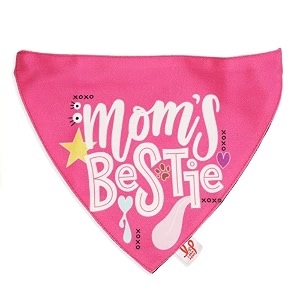 lana paws mom39s bestie adjustable amp comfortable dog bandana scarf pink size s-m
