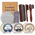 LANBEIDE Leather Boot Care Kit with Saddle Soap, Mink Oil & Waterproof Wax