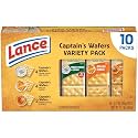 Lance Captain's Wafer Variety Pack Sandwich Crackers Snack Packs, 10 Count 1.37 Oz