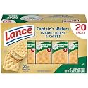 Lance Captain's Wafers Cream Cheese &amp; Chives Sandwich Crackers, 20-Count