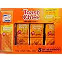 Lance Toast Chee Cheddar Cheese Sandwich Crackers 8 On-The-Go Packs of 6 Sandwiches 11.3 oz (Pack of 3)