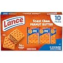 Lance ToastChee Peanut Butter, 10 Count 1.52 Oz