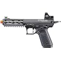 Lancer Tactical Full Auto Tandemkross Cthulhu Gas Blowback Airsoft Pistol with Low Profile MICR Red Dot (Black)