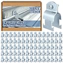 Landhoow 100 Pcs Emt Pipe Universal Strut Clamps Strut Channel Accessory Electro Galvanized Conduit Clamp with Bolt and Nut, Rigid Pipe Tool (3/4 Inch)